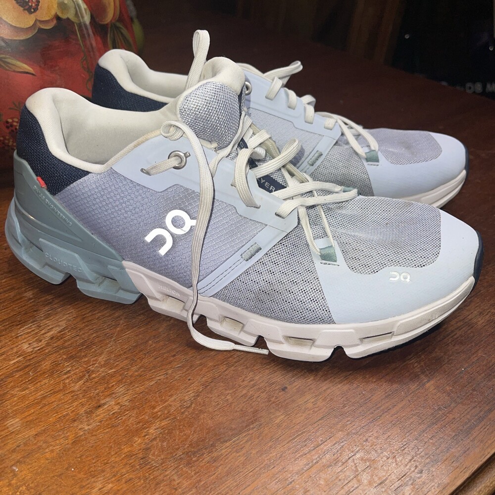 On Cloudflyer 4.0 Nimbus Cobble Blue Grey Running Shoes 71.98668 • Women Sz 11M